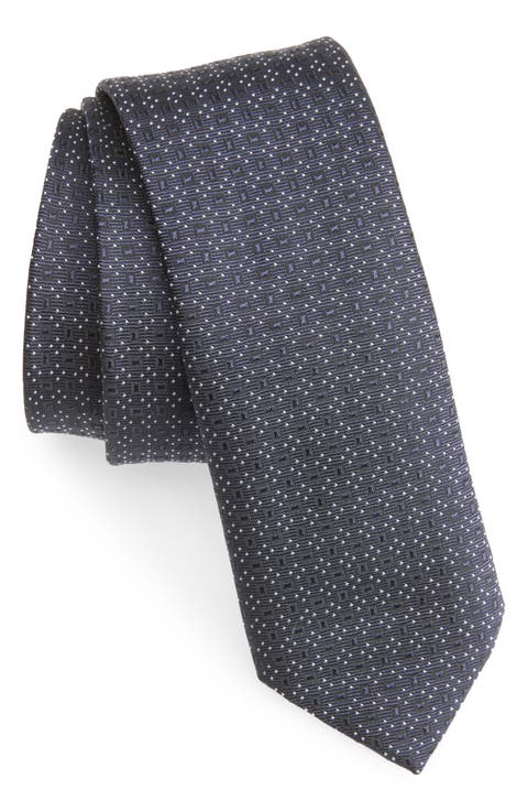 Geometric Jacquard Tie