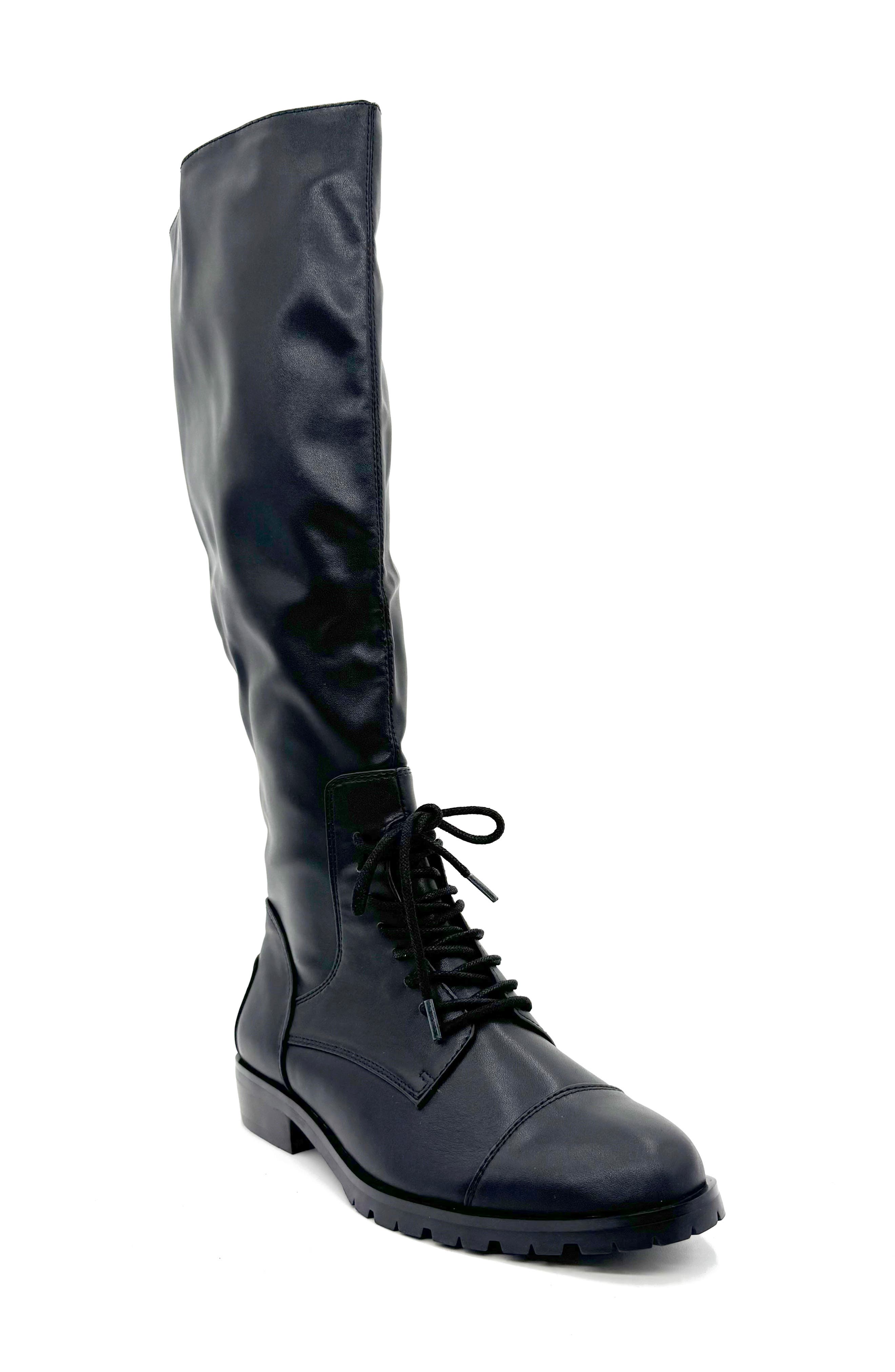 CHELSEA CREW Midnight Knee High Boot, Main, color, Black Pu