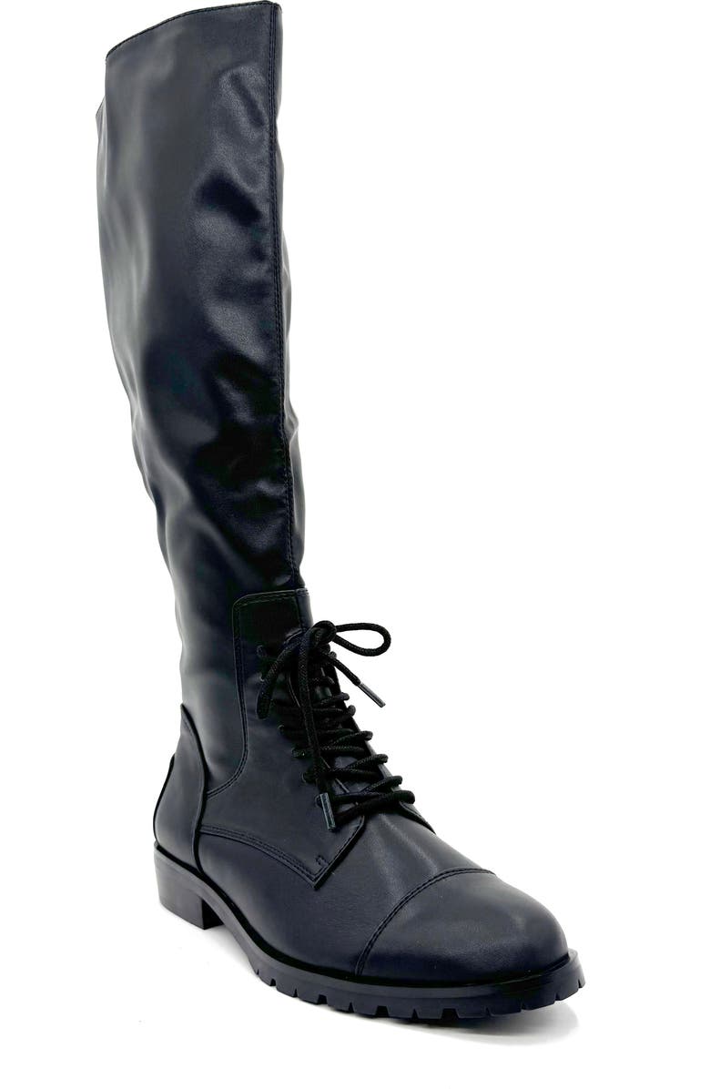 CHELSEA CREW Midnight Knee High Boot, Main, color, Black Pu