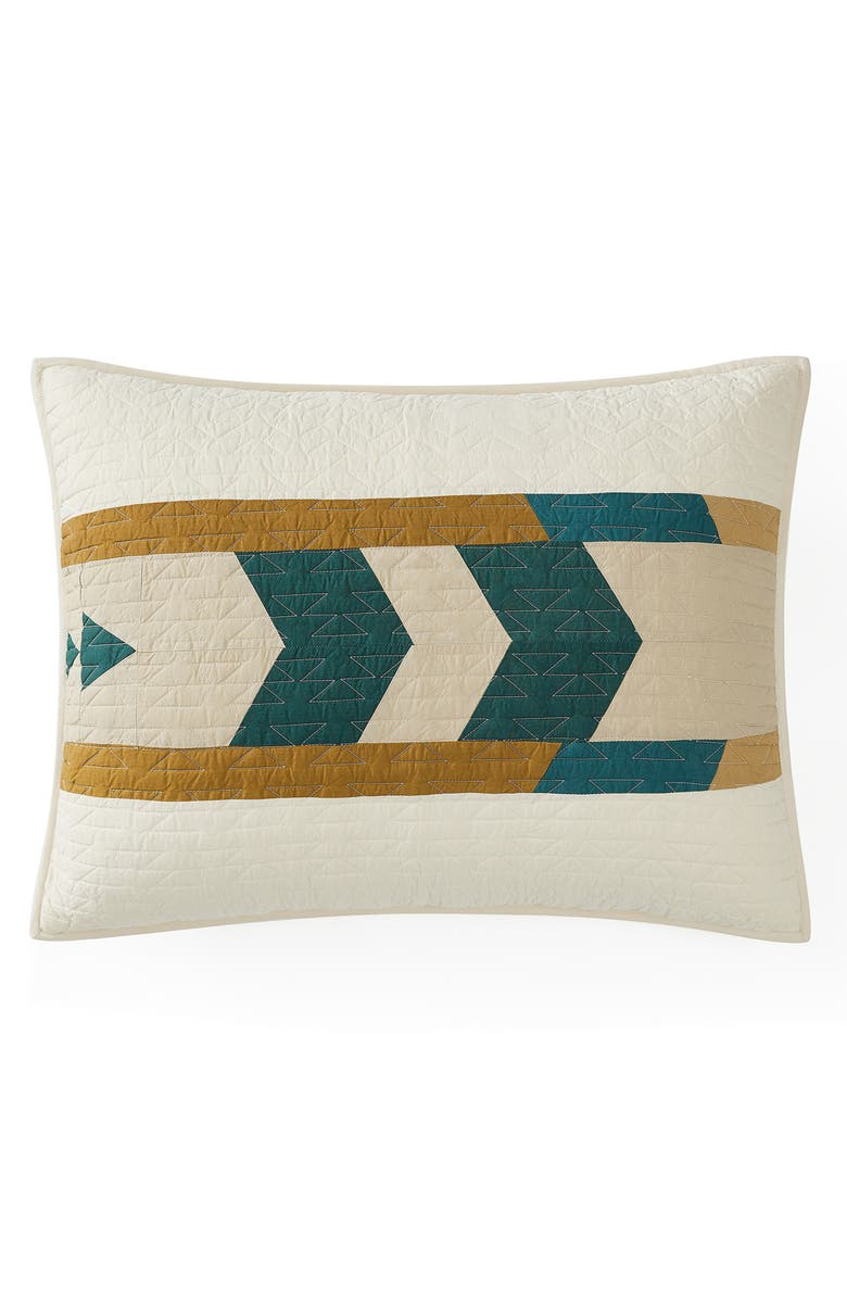 Pendleton Trail Star Reversible Quilt & Sham Set, Alternate, color, Birch Multi
