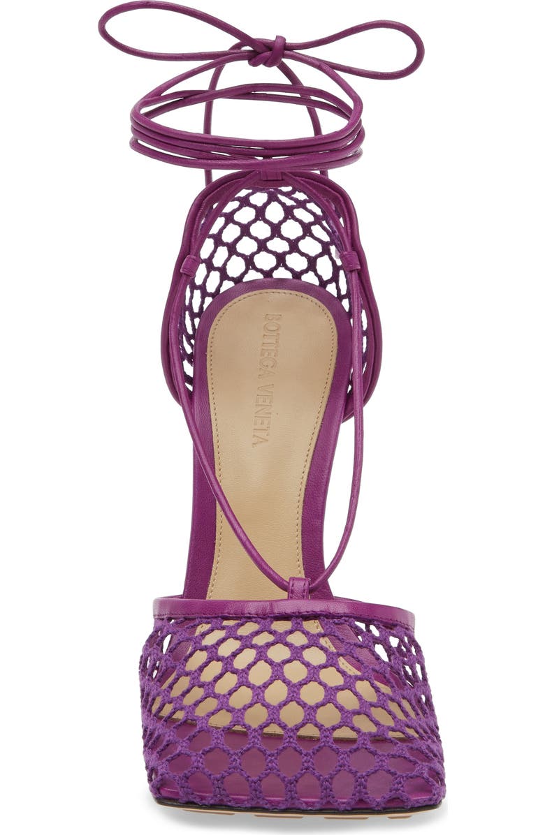 Bottega Veneta Stretch Lace-Up Sandal, Alternate, color, Venom