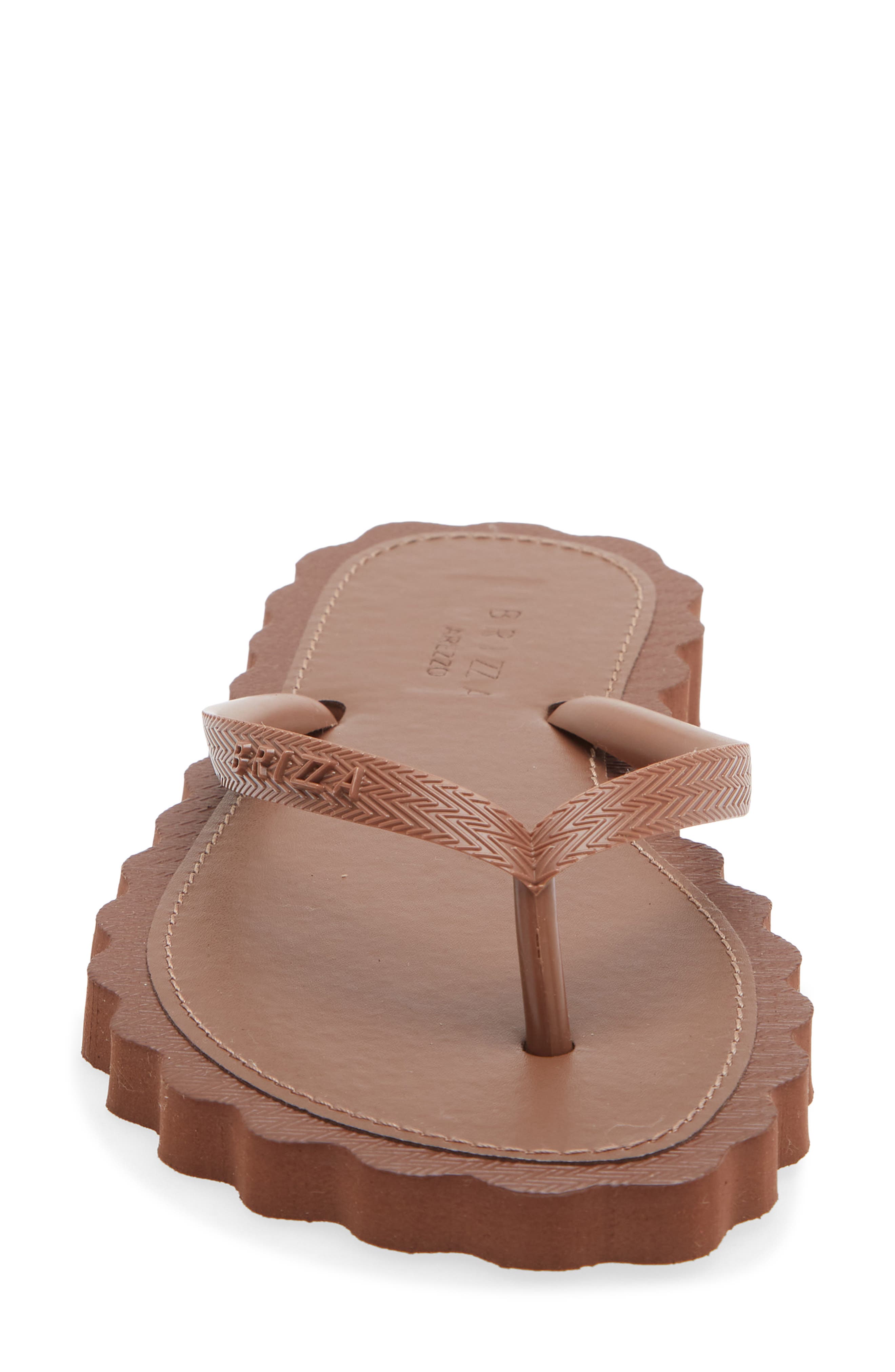 Cookie Cutter Flip Flop, Alternate, color, BROWN