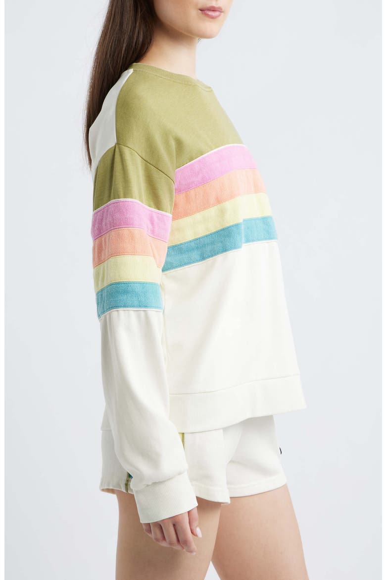 Surf Revival Relaxed Sweatshirt, Alternate, color, GREEN OLIVE
