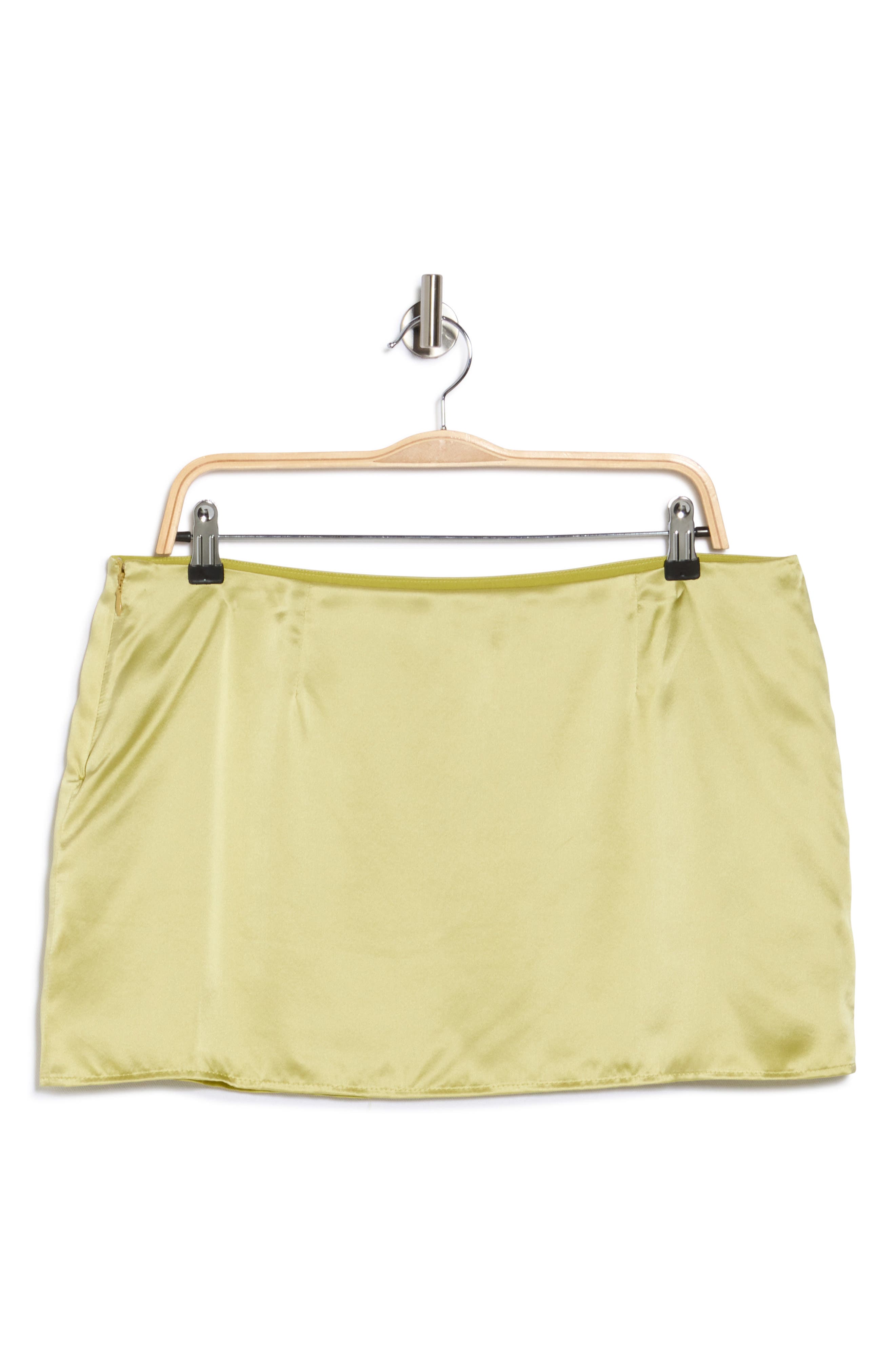 Reformation Carla Low Waist Silk Charmeuse Miniskirt (Women ...