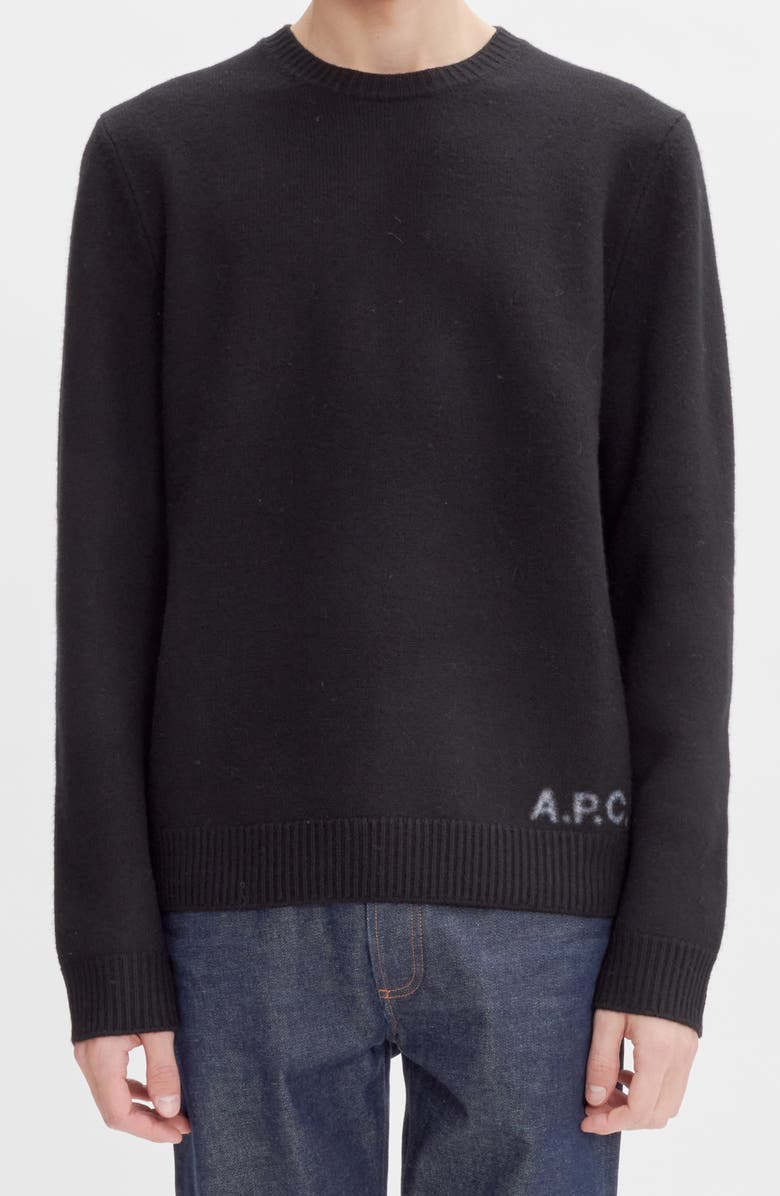 A.P.C. Edward Wool Crewneck Sweater, Main, color,