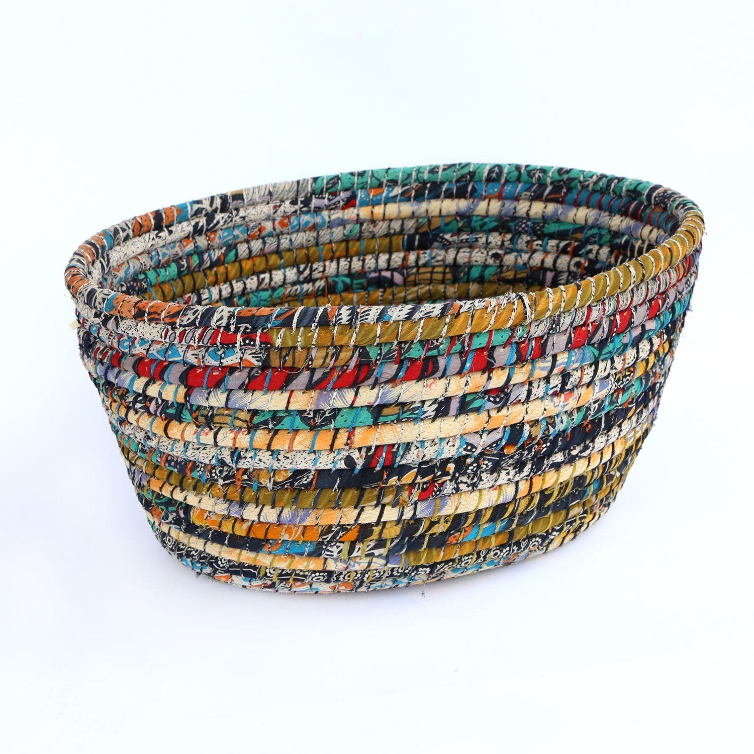 Ten Thousand Villages Bright Day Laundry Basket in Multi 