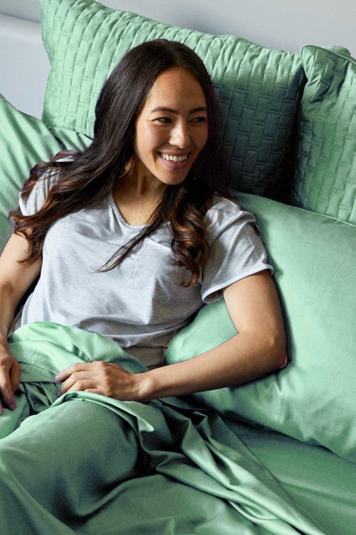 Bedvoyage Luxury 100% Viscose Cooling Pillowcase Set In Seaglass