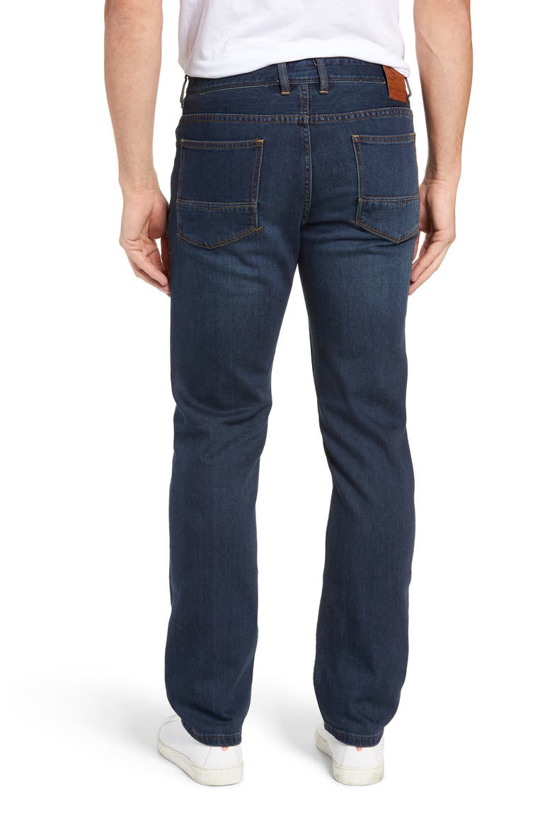 Antigua Cove Authentic Standard Fit Jeans, Alternate, color, DARK INDIGO WASH