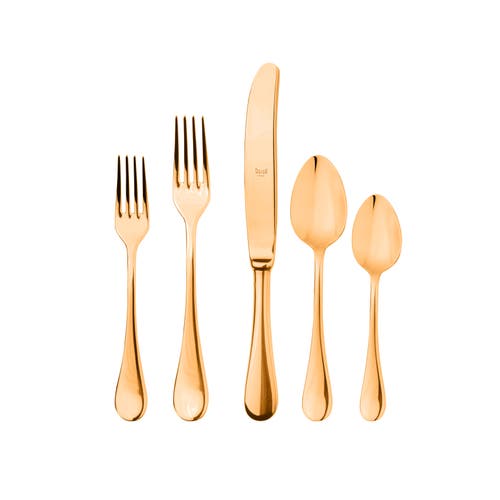 Mepra Brescia Flatware Set In Gold