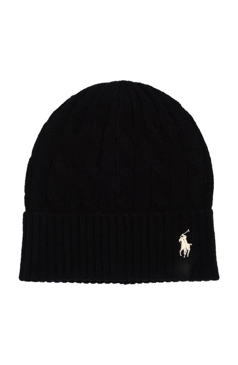Wool Cashmere Cable Beanie