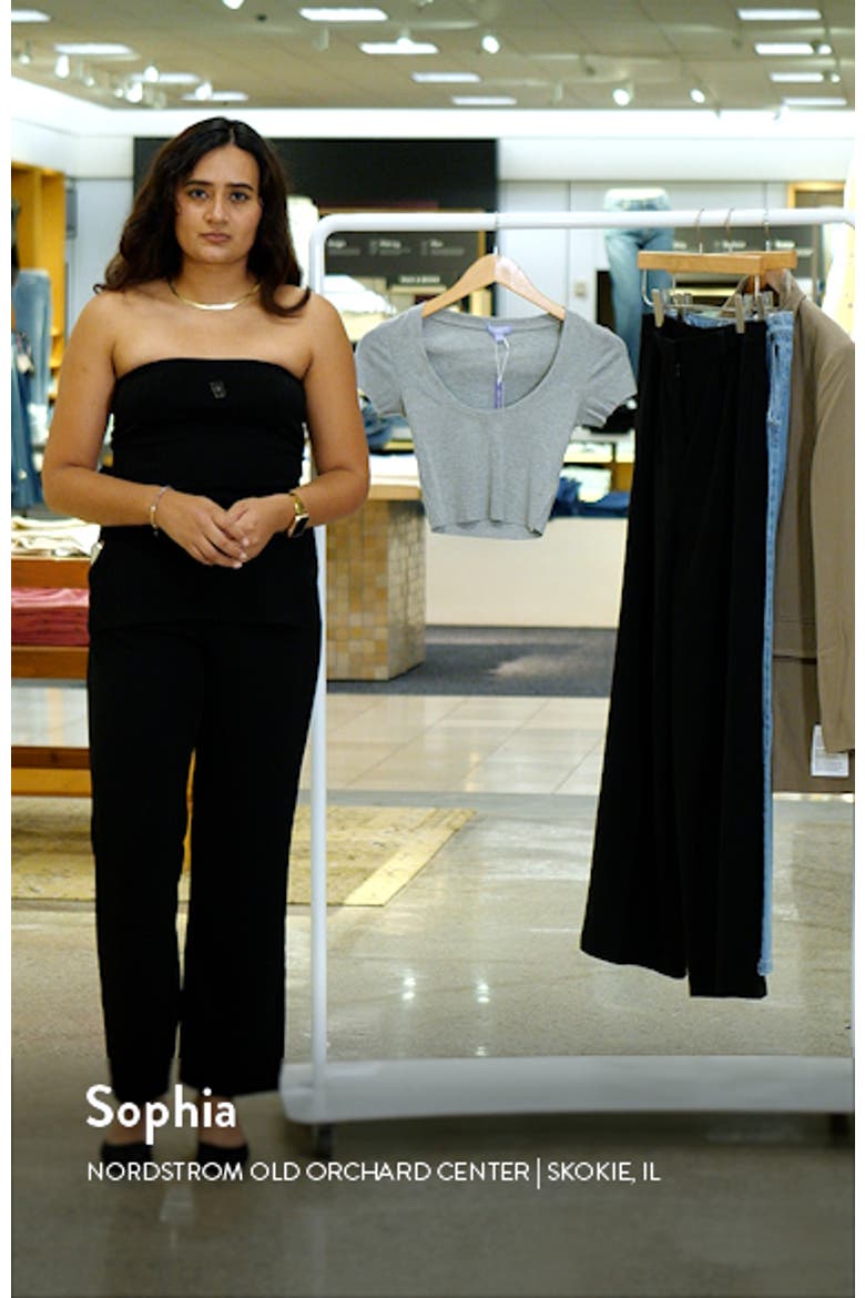 Softie Rib Short Sleeve Crop Top video