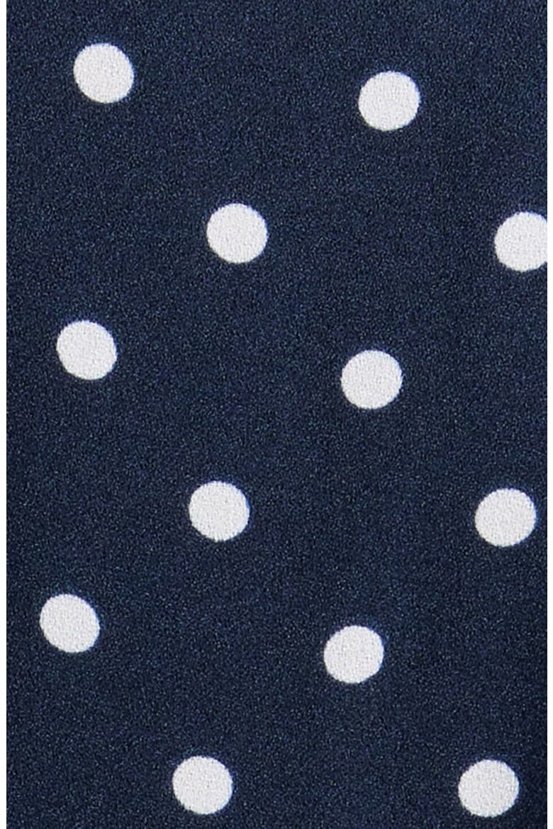 Polka Dot Button Down Minidress, Alternate, color, NAVY-CREAM