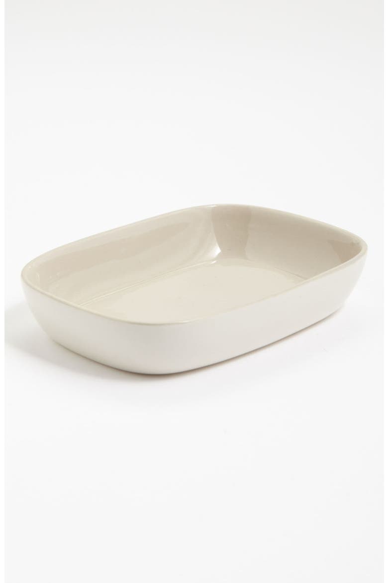 'Modern' Ceramic Soap Dish, Main, color, WHITE