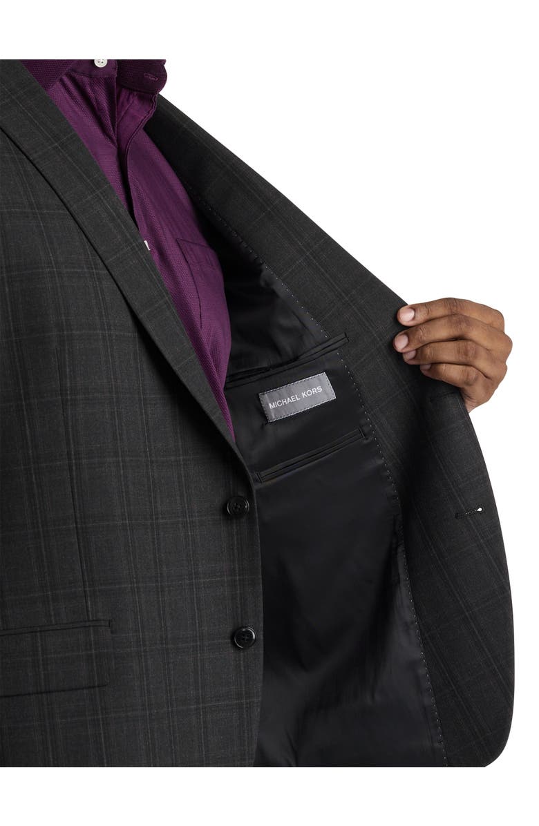Michael Kors Check Patterned Suit Jacket, Alternate, color, 