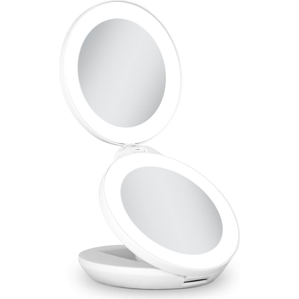 Zadro Lighted Travel Mirror With Magnification & Folding-to-compact