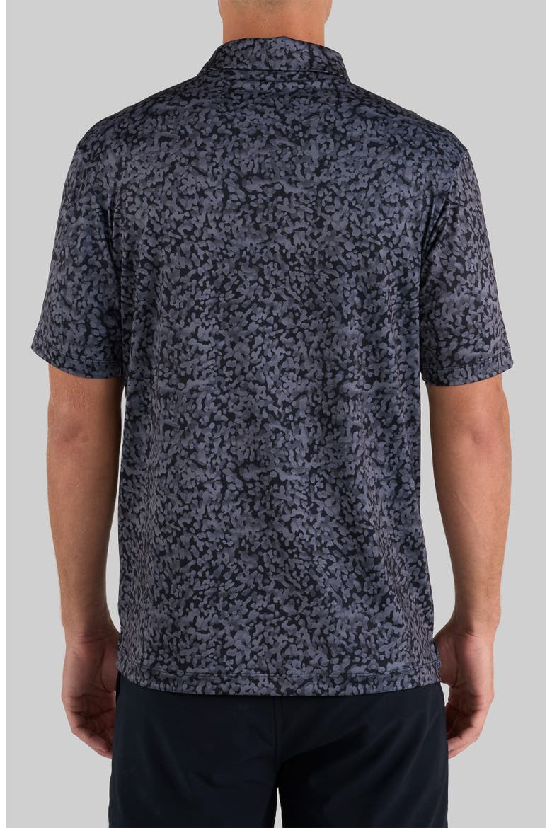 Core Abstract Print Performance Golf Polo, Alternate, color, BLACK