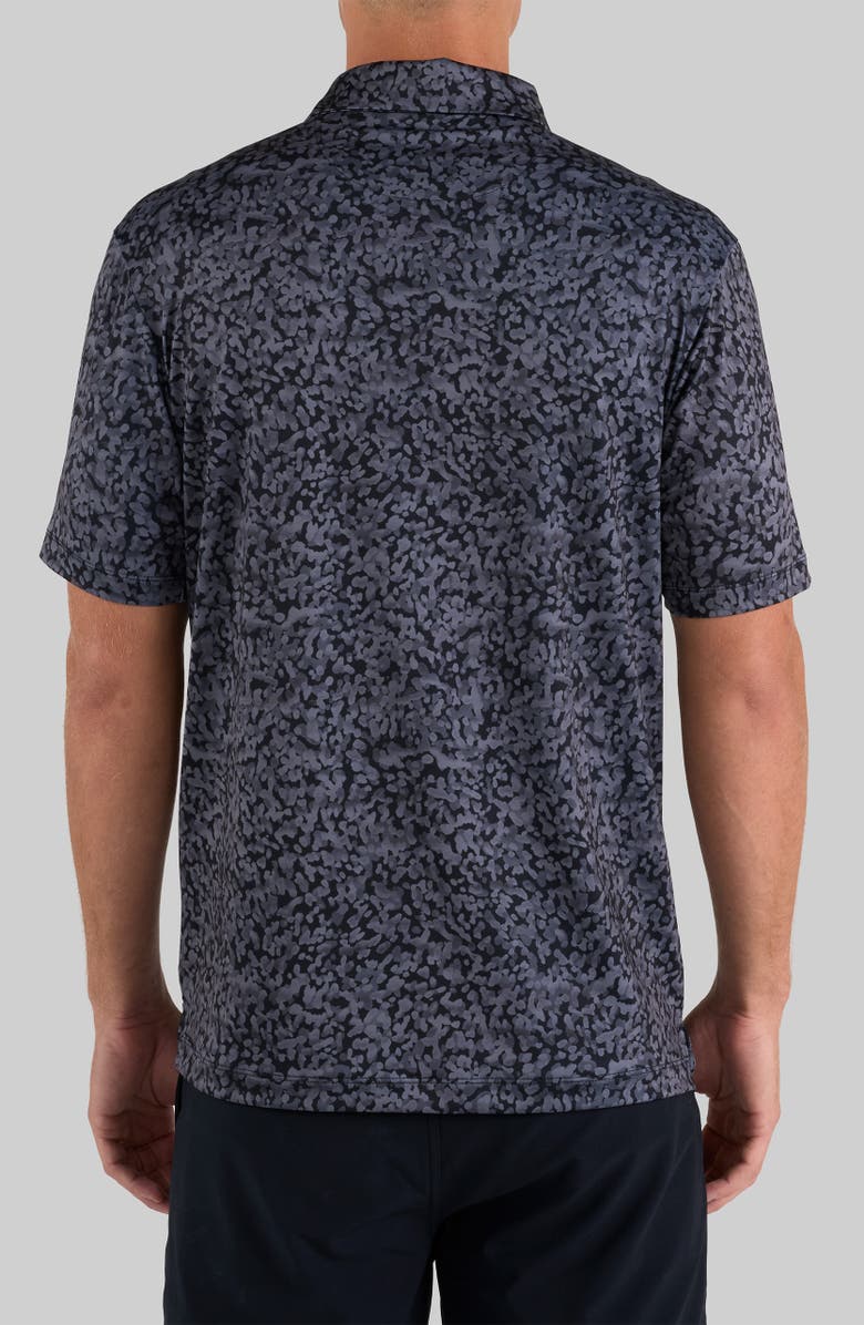 Bad Birdie Core Abstract Print Performance Golf Polo, Alternate, color, Black