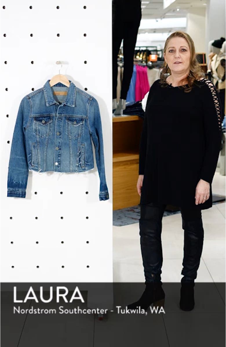 Cara Crop Denim Jacket, sales video thumbnail