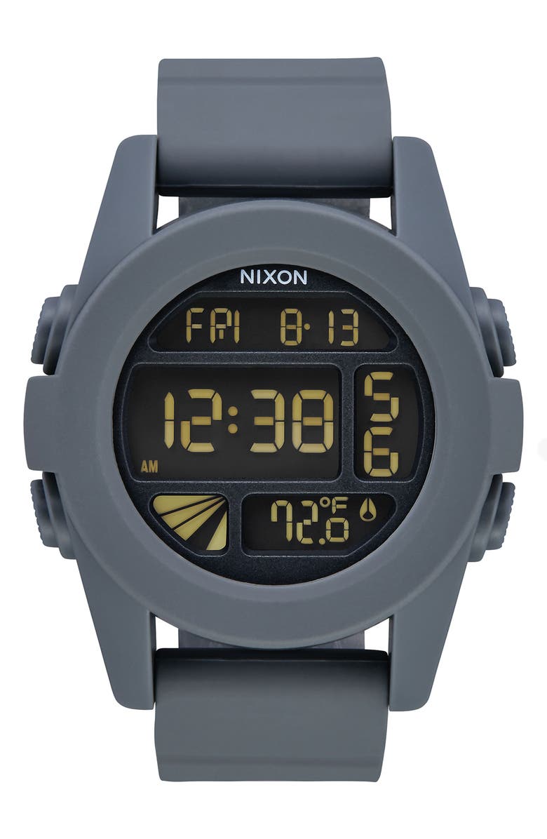 Nixon Unit Digital Silicone Strap Watch, 44mm, Main, color, 