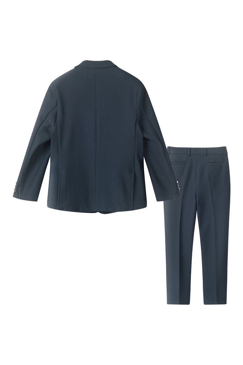 Kids' Stretch Two-Piece Suit, Alternate, color, NAVY MESH