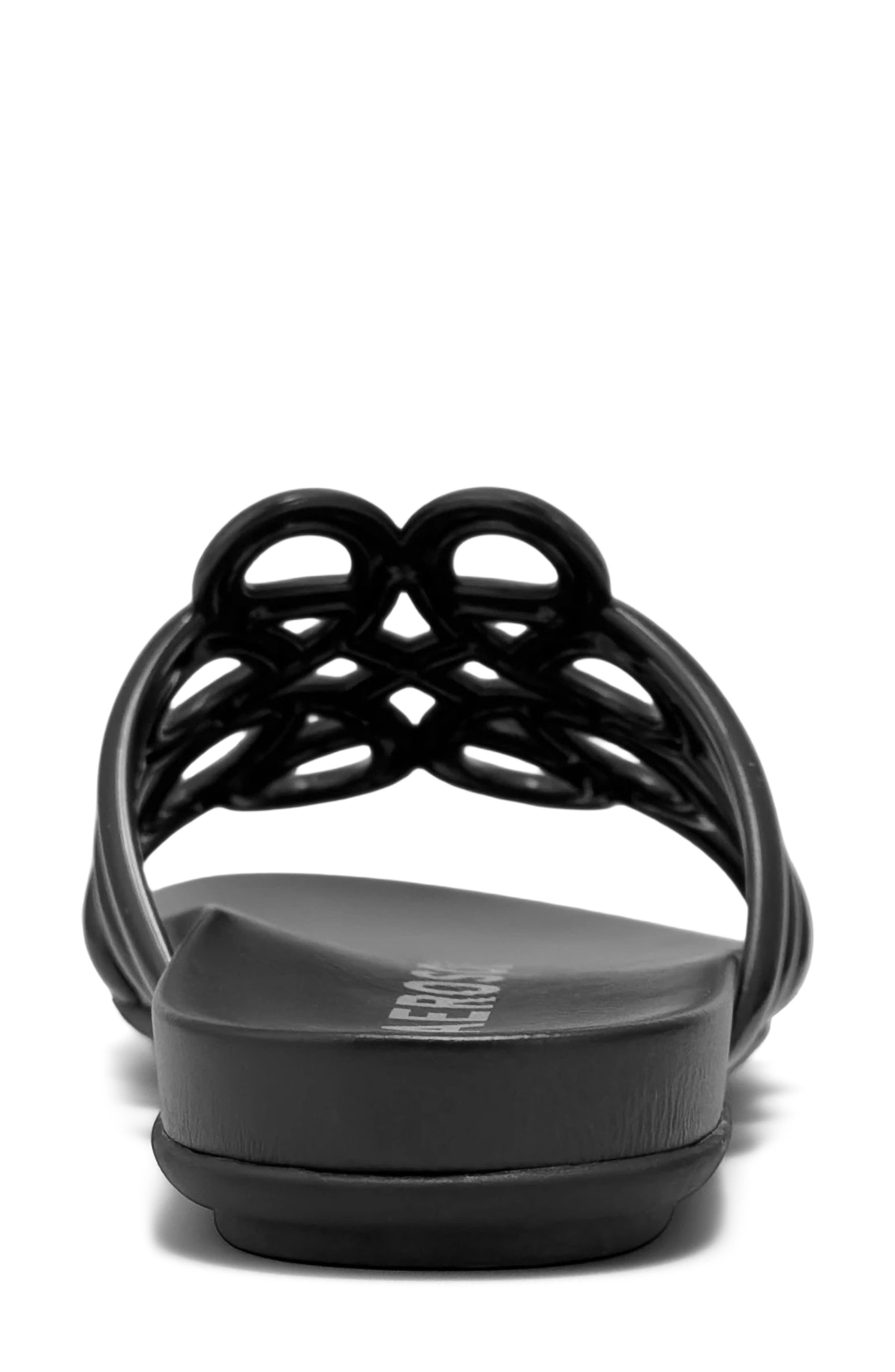 Aerosoles Frida Slide Sandal, Alternate, color, Black Transluscent Tpu