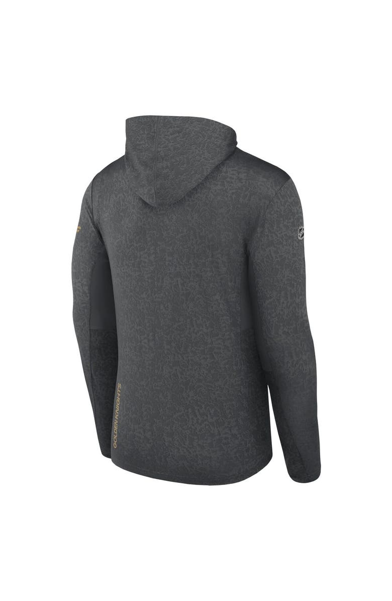 FANATICS Men's Fanatics Branded Gray Vegas Golden Knights Authentic Pro Lightweight Pullover Hoodie, Alternate, color, Charcoal