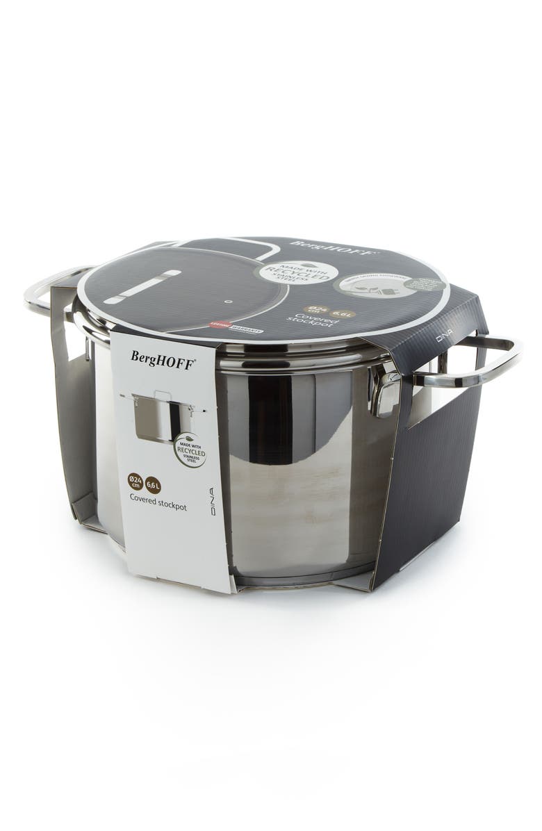 BergHOFF Dina 10-Inch Helix 7-Quart Stockpot, Alternate, color, Silver