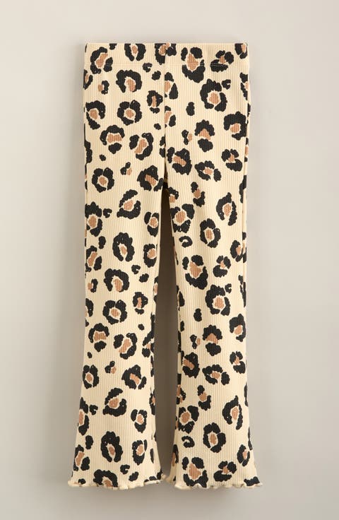 Kids' Rib Print Flare Leggings