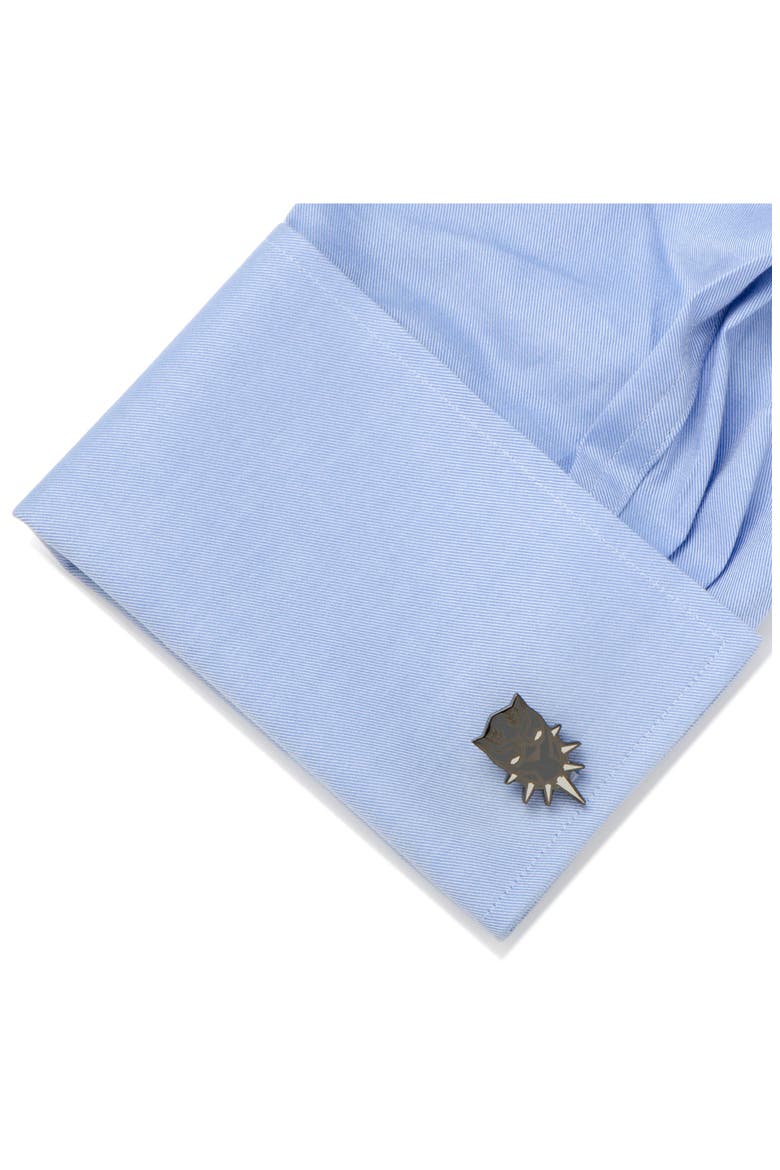 Black Panther Cuff Links, Alternate, color, BLACK