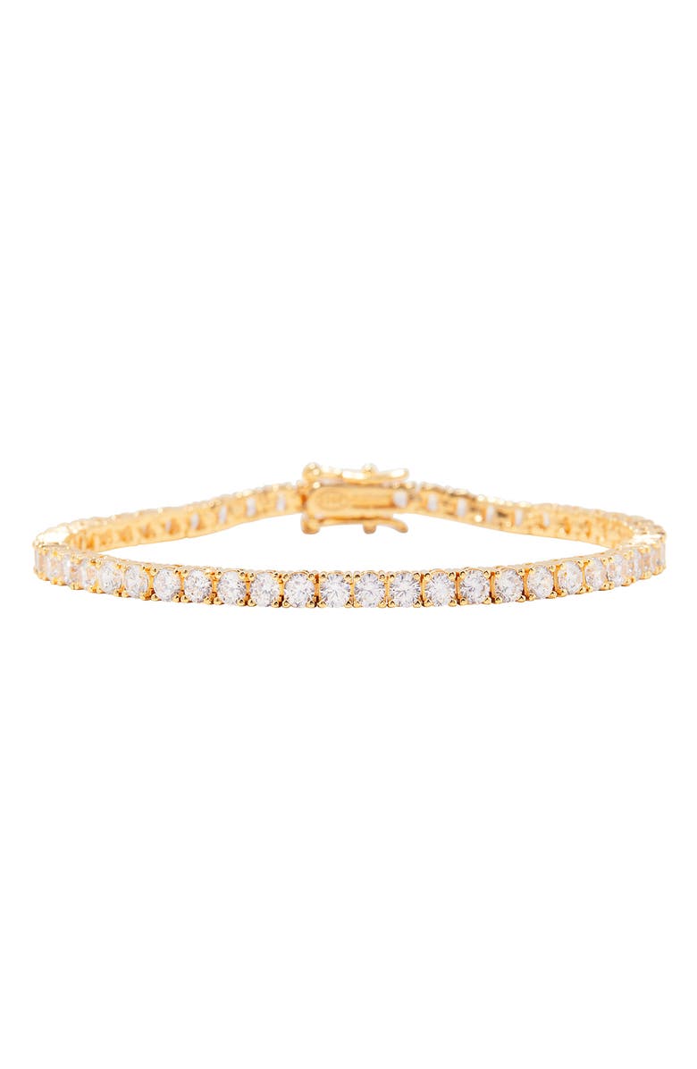 Brook and York Isabella Cubic Zirconia Tennis Bracelet, Main, color, Gold