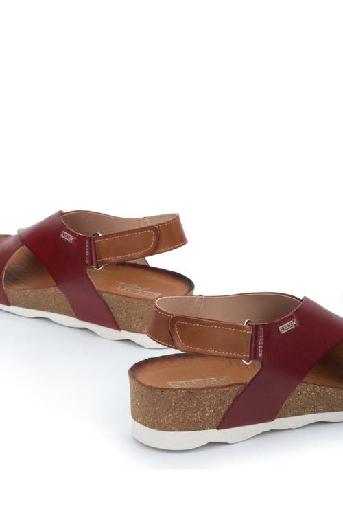 Pikolinos Mahon Platform Sandal In Rubi