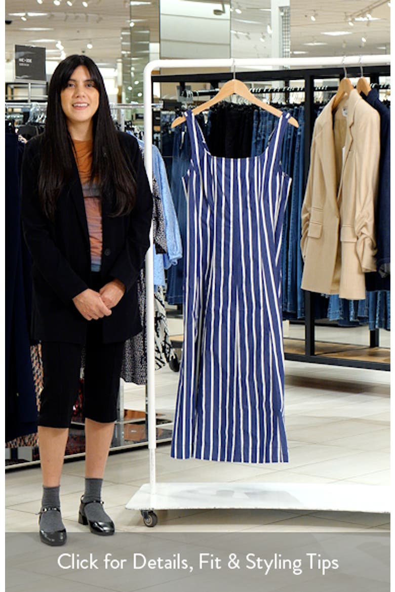Rylie Stripe Poplin Midi Dress video