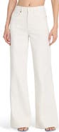 Good American Good Waist High Waist Wide Leg Palazzo Jeans