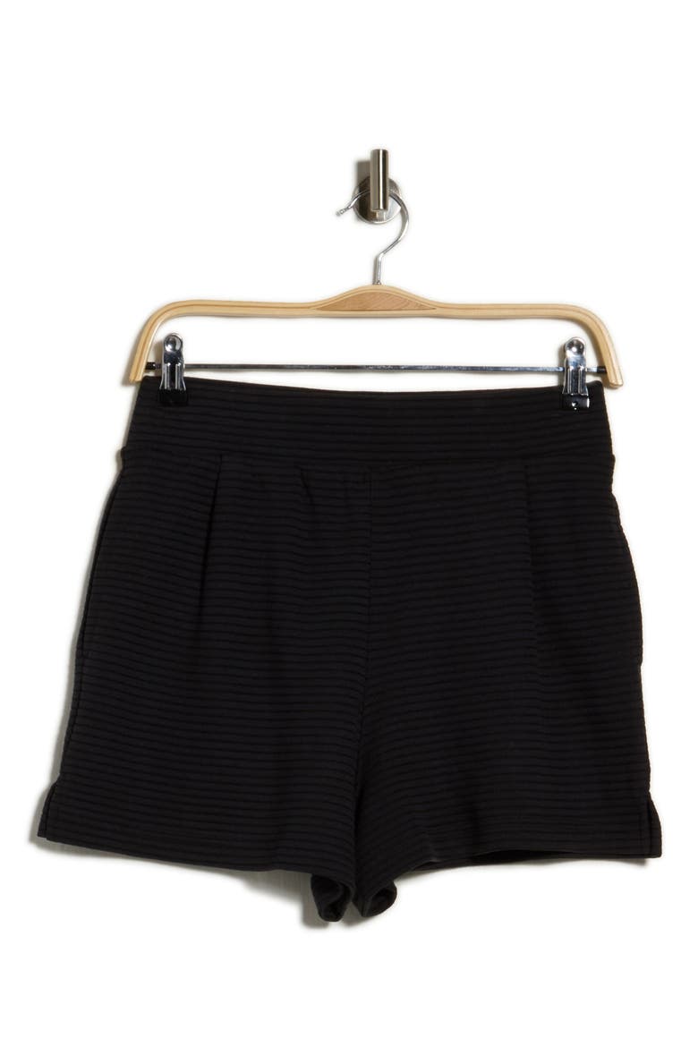 Yacht Me Rib Shorts, Alternate, color, BLACK