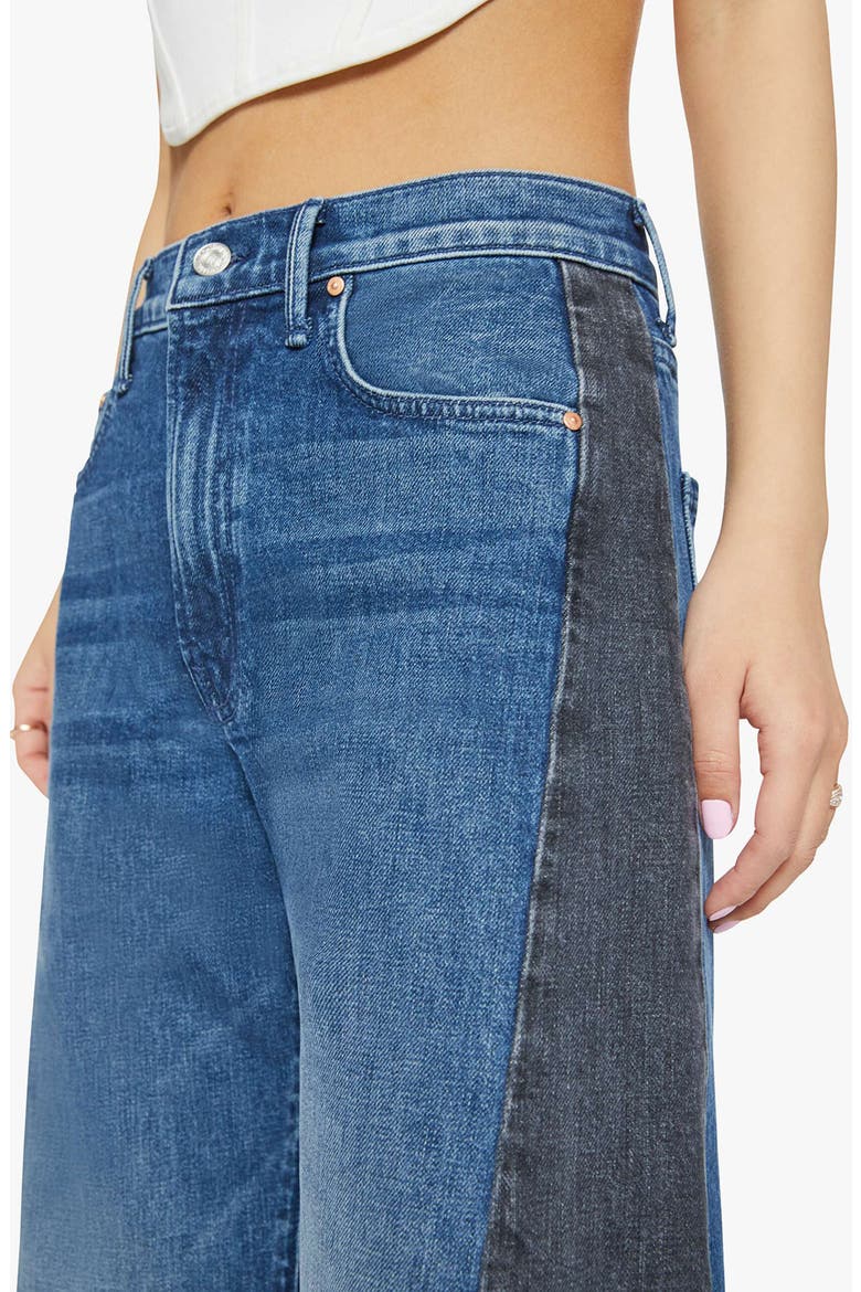Lil Half Pipe Flood High Waist Ankle Wide Leg Jeans, Alternate, color, BLACK AND BLUE
