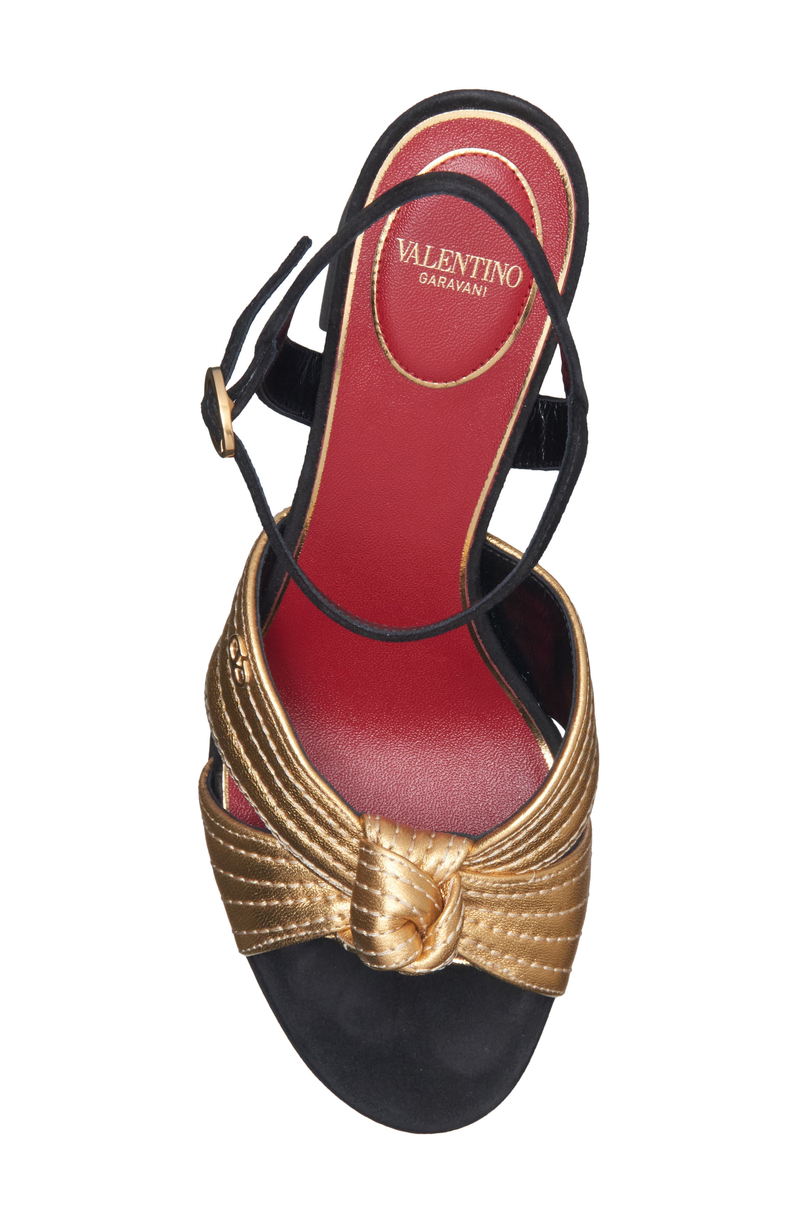 Crasher Platform Sandal, Alternate, color, BLACK/ GOLD