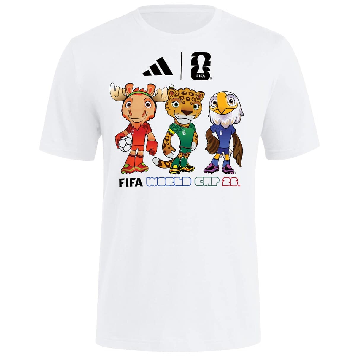 Men's adidas White FIFA World Cup Gear 2026 FIFA World Cup Mascot