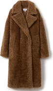 Reiss Darla Double Breasted Faux Fur Coat