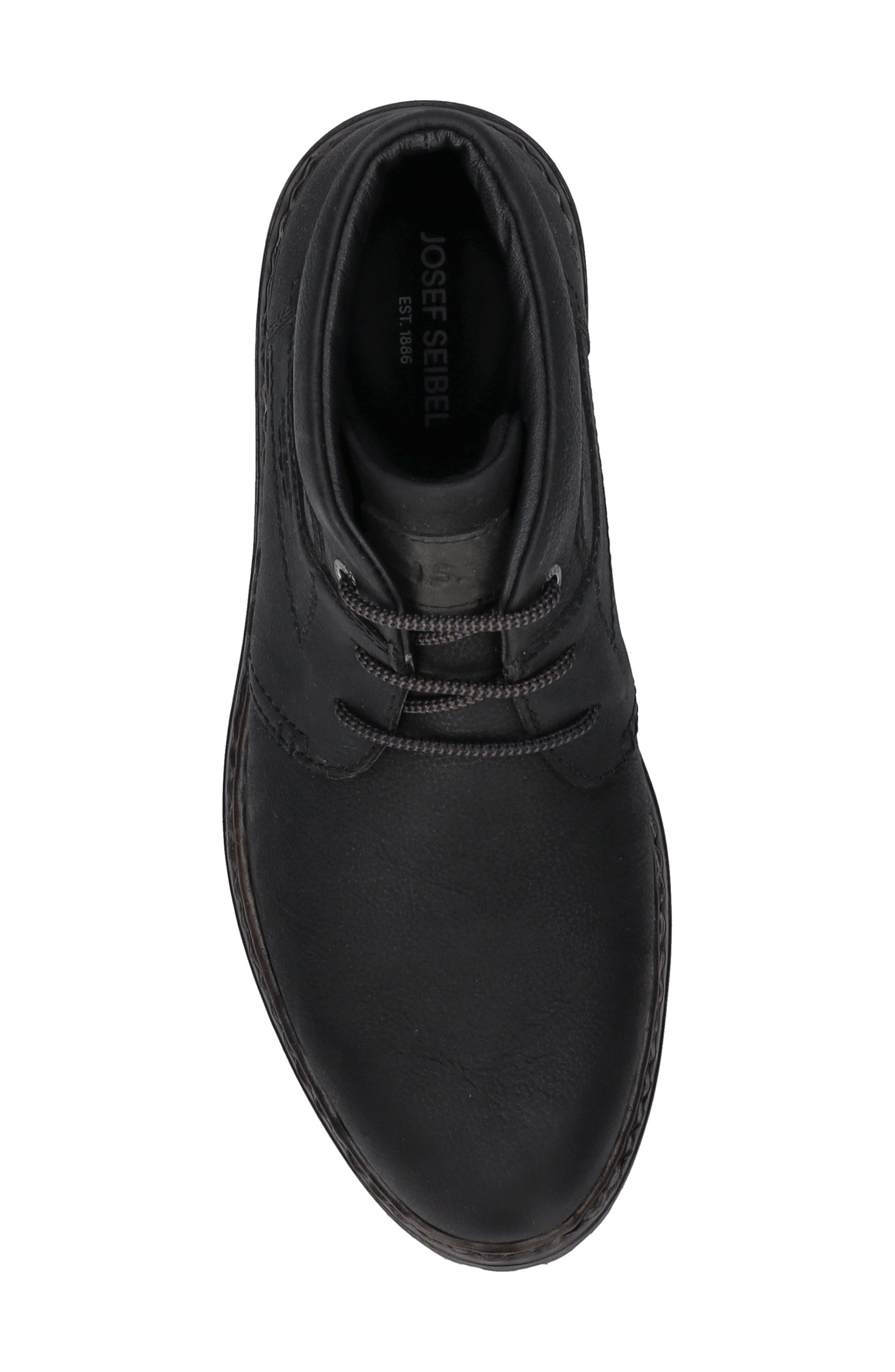 Josef Seibel Erroll Waterproof Chukka, Alternate, color, Black