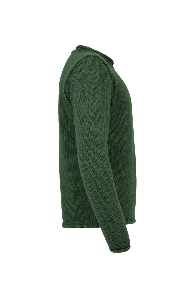 Celtic & Co. Tex Stitch Crew Sweater, Alternate, color, Forest