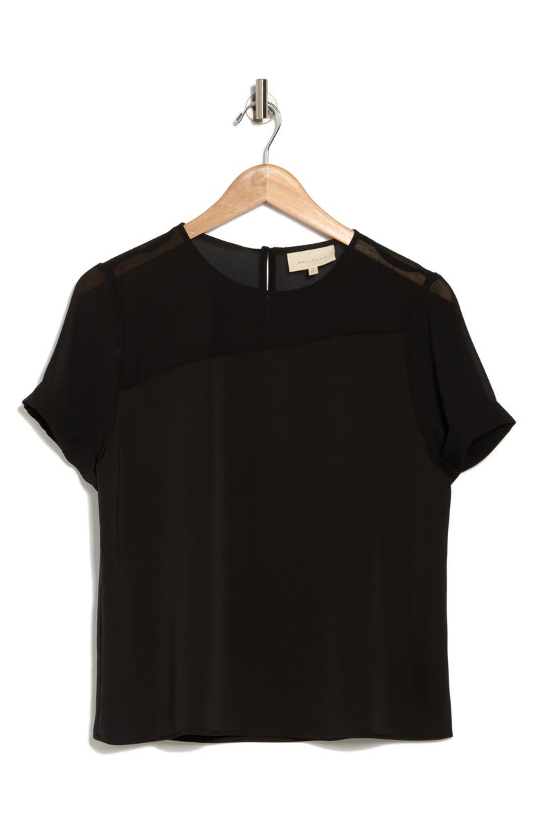 MELLODAY Mixed Media Stretch Top, Alternate, color,