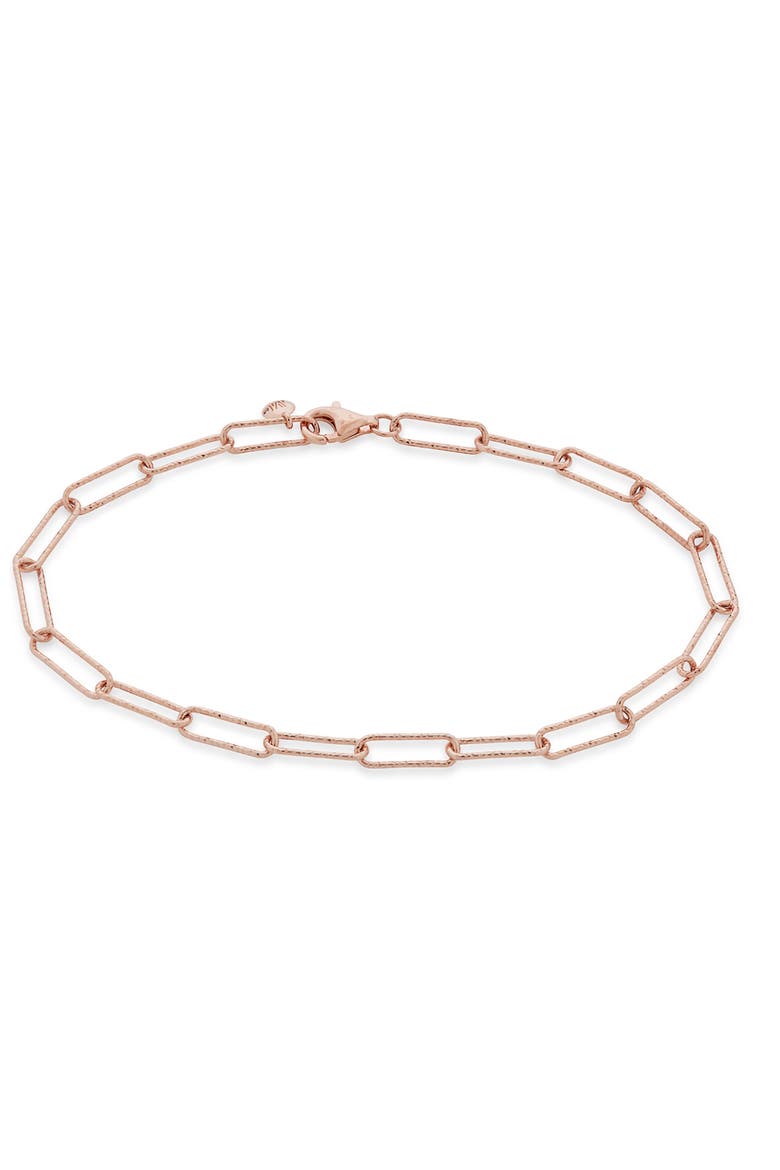 Alta Textured Chain Link Bracelet, Main, color, ROSE GOLD