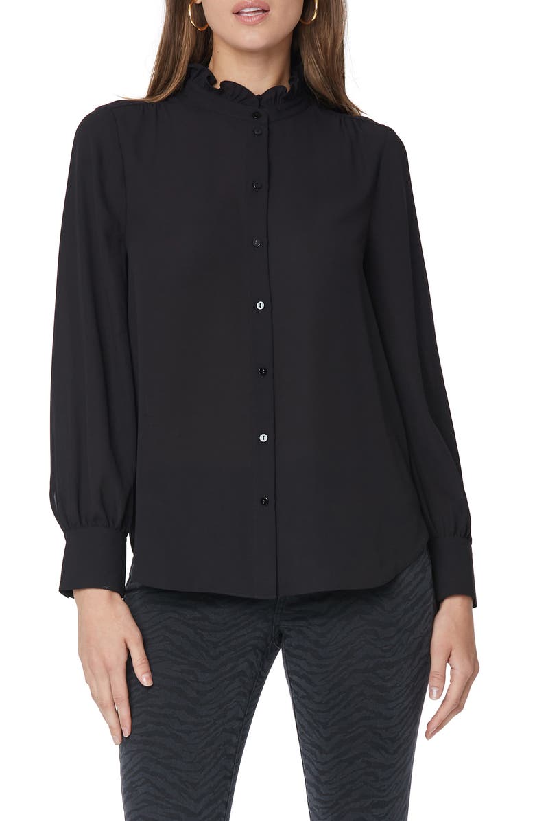 NYDJ Ruffle Neck Blouse, Main, color,