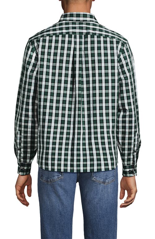 Lands' End Traditional Fit Long Sleeve Travel Kit Shirt In Multi