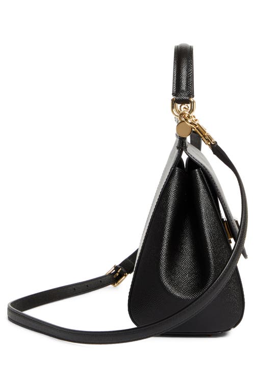 Dolce & Gabbana Dolce&gabbana Sicily Leather Top Handle Bag In 80999 Nero