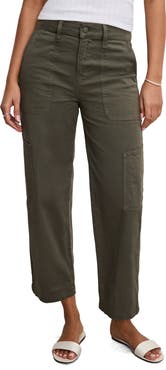 Good American Crop Twill Cargo Pants