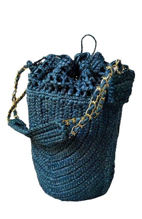 Buckety Raffia Bag
