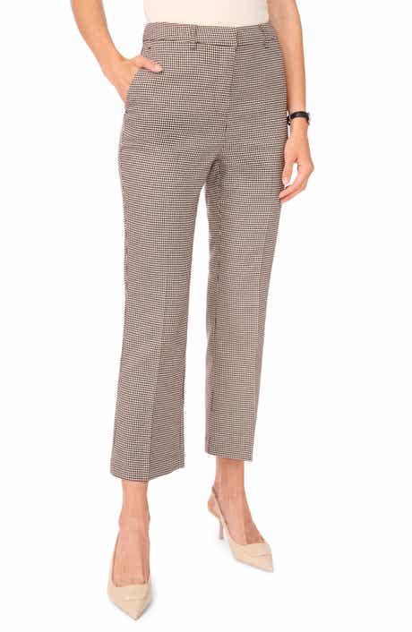 Halogen® Kick Flare Leg Houndstooth Pants
