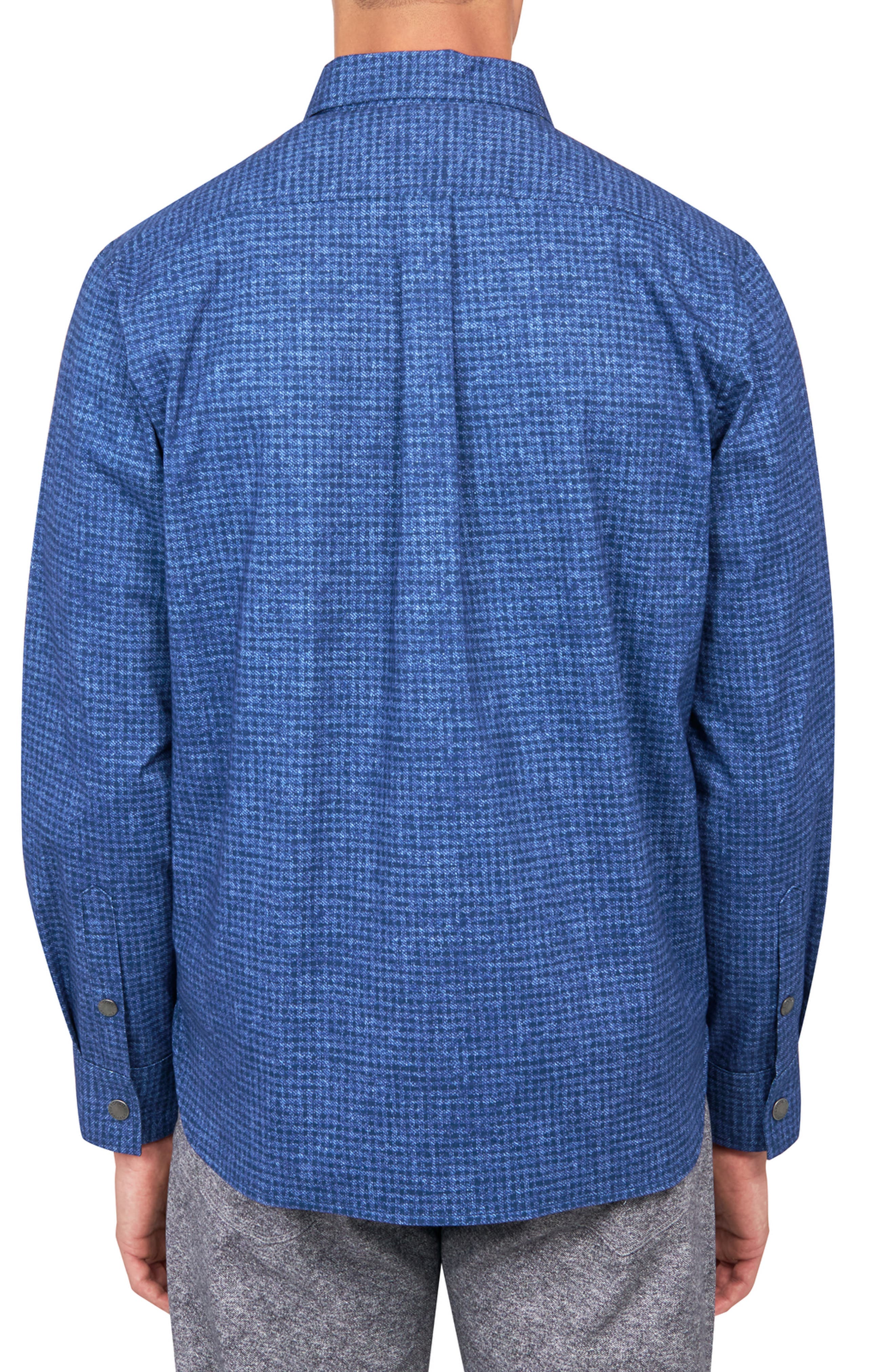 Dot Geo Cotton Stretch Shirt Jacket - image 4