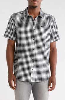 Overspray Floral Short Sleeve Button-Up Shirt